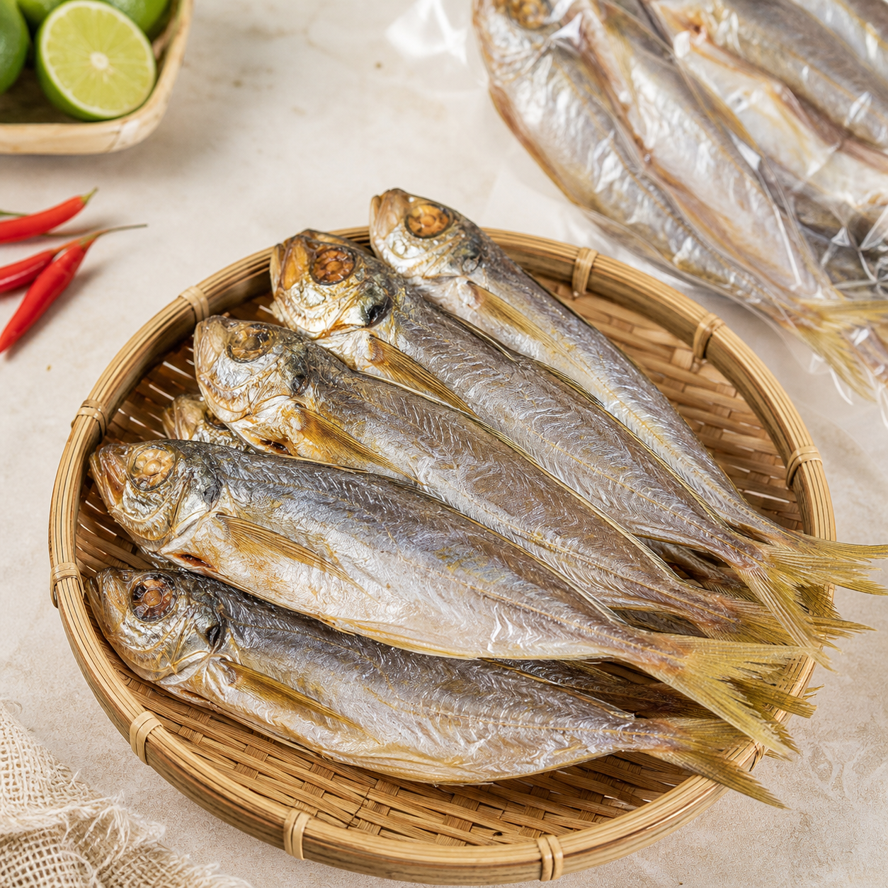 Cá cơm khô Sông Cầu gói 300g