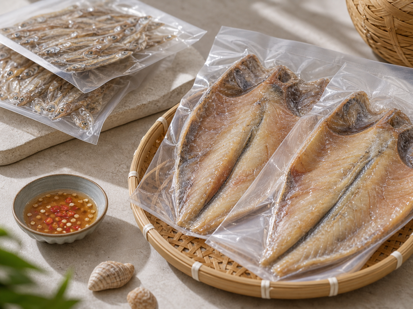 Cá cơm khô Sông Cầu gói 300g