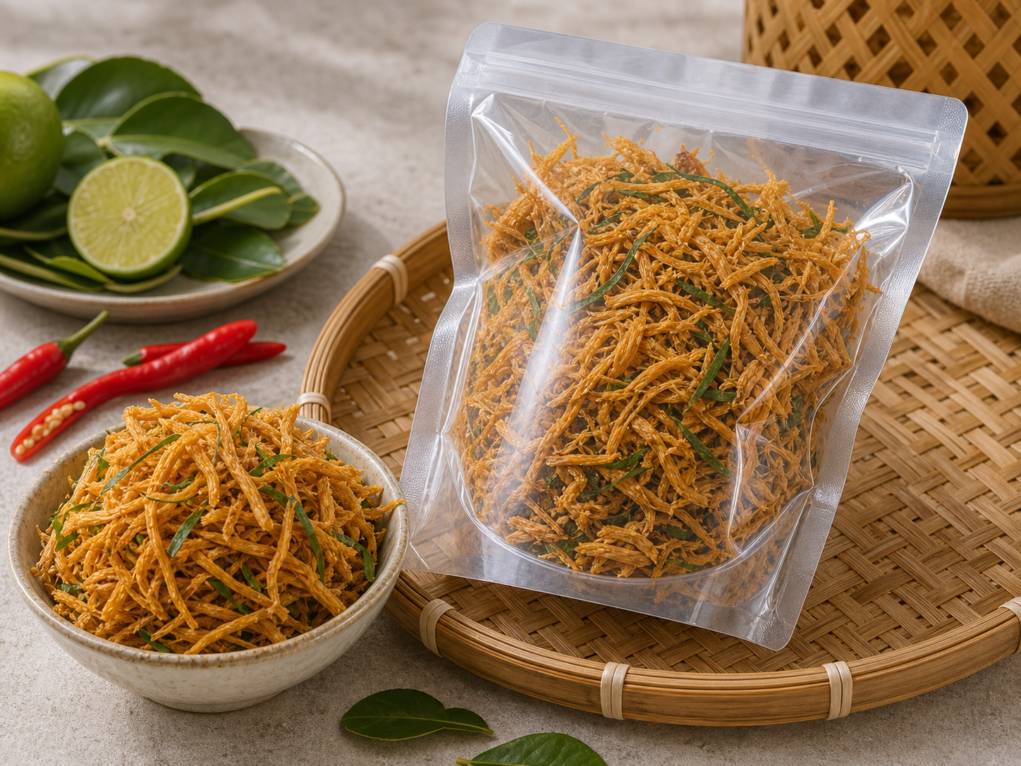 Khô gà lá chanh Phú Yên gói 200g